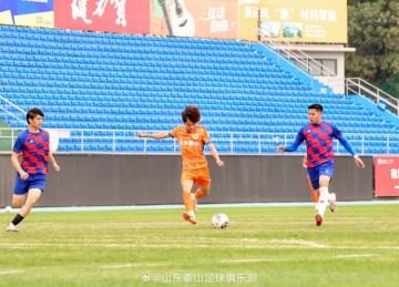 保利体育官方入口-热身赛 山东泰山B队3:2战胜泰安天贶