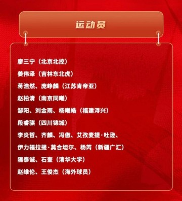 保利体育官方网站-中国男篮官宣19人集训名单，廖三宁王俊杰领衔，新疆男篮6人入选